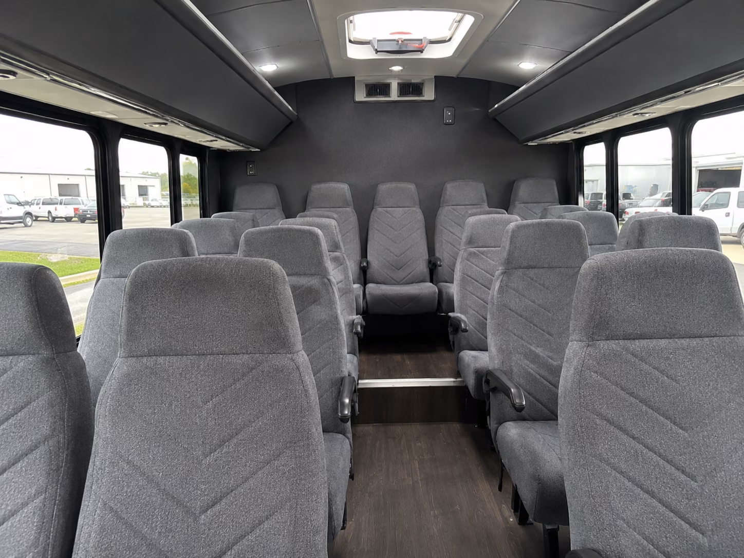 chico 18 passenger minibus interior