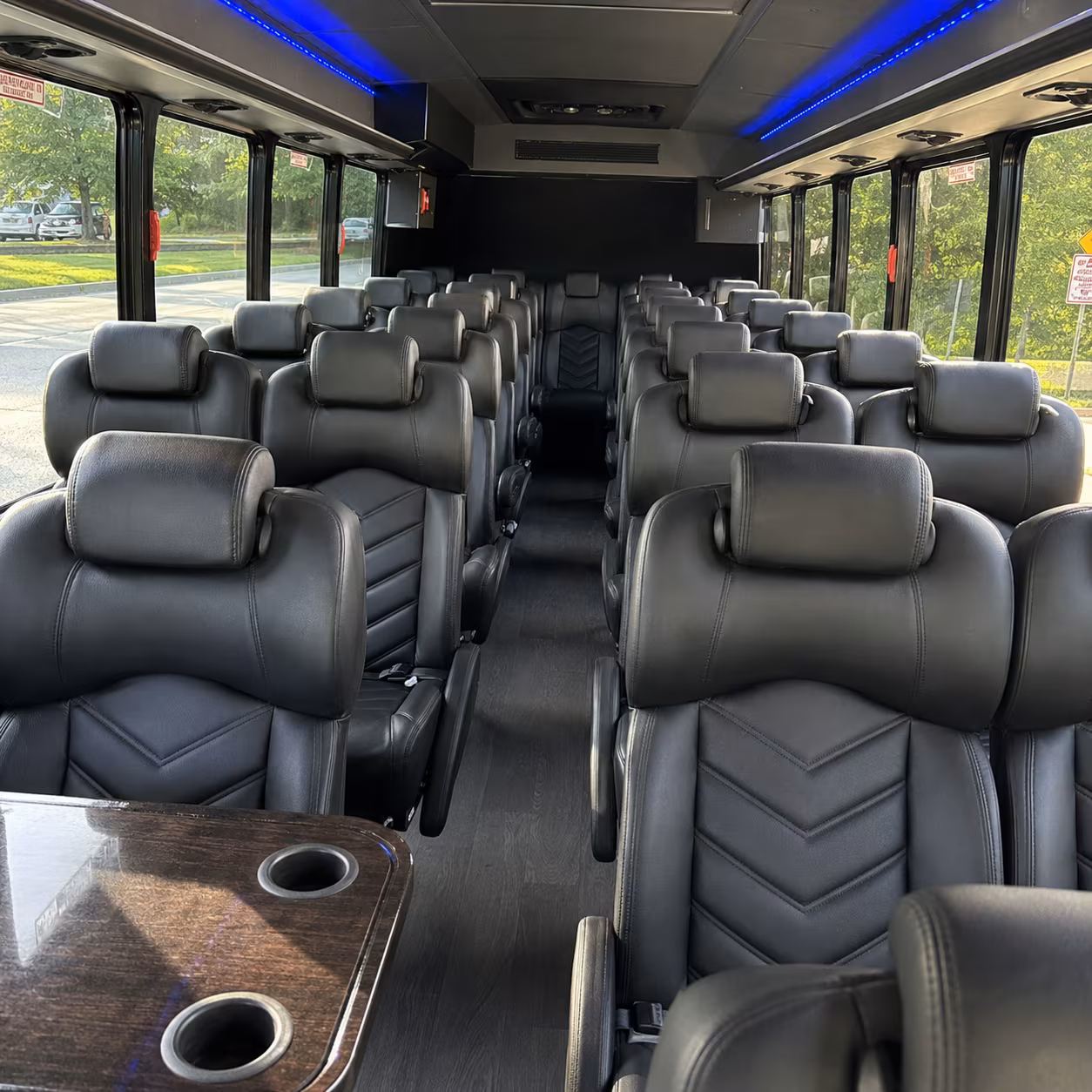 chico 25 passenger minibus inside