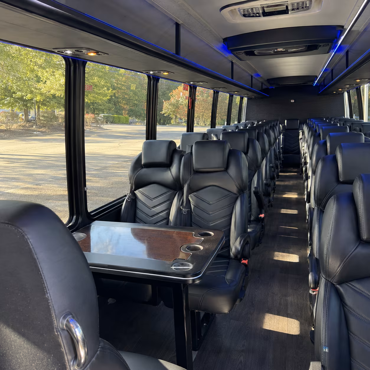 chico 28 passenger minibus interior