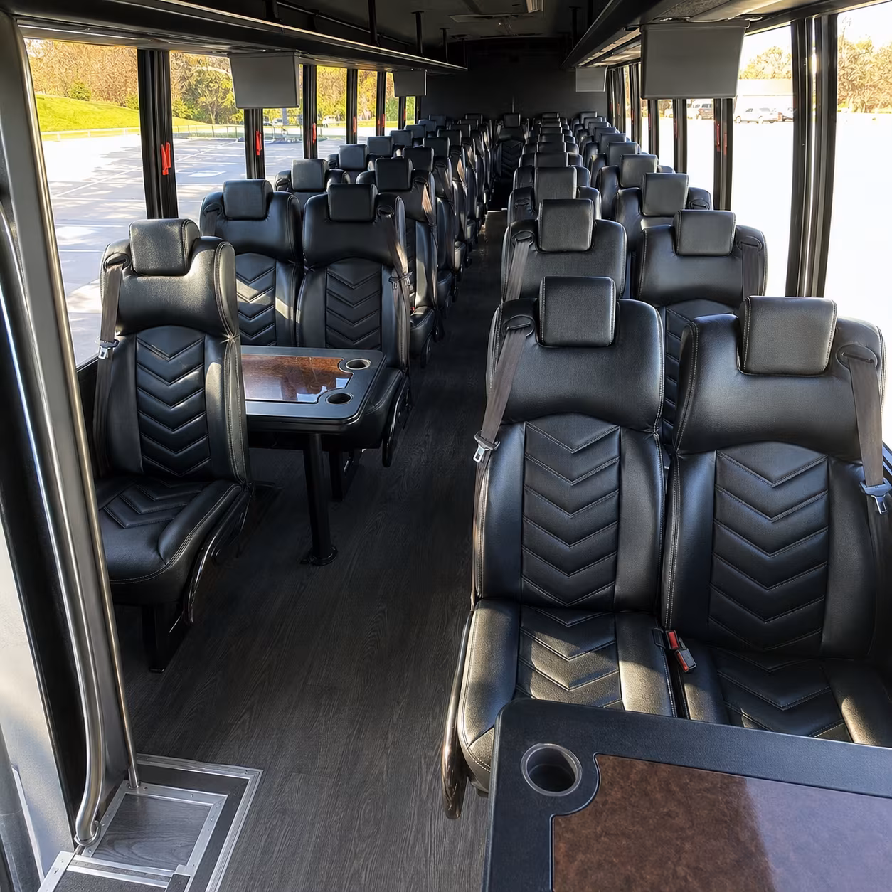 chico 35 passenger minibus inside