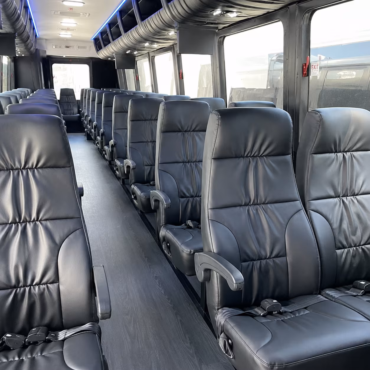 chico 35 passenger minibus interior