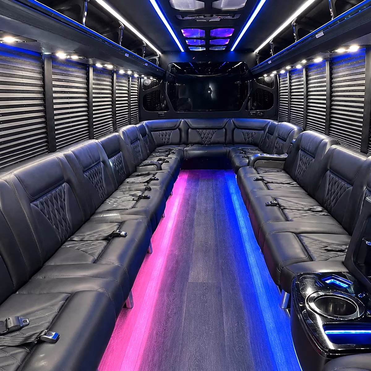 chico party bus inside