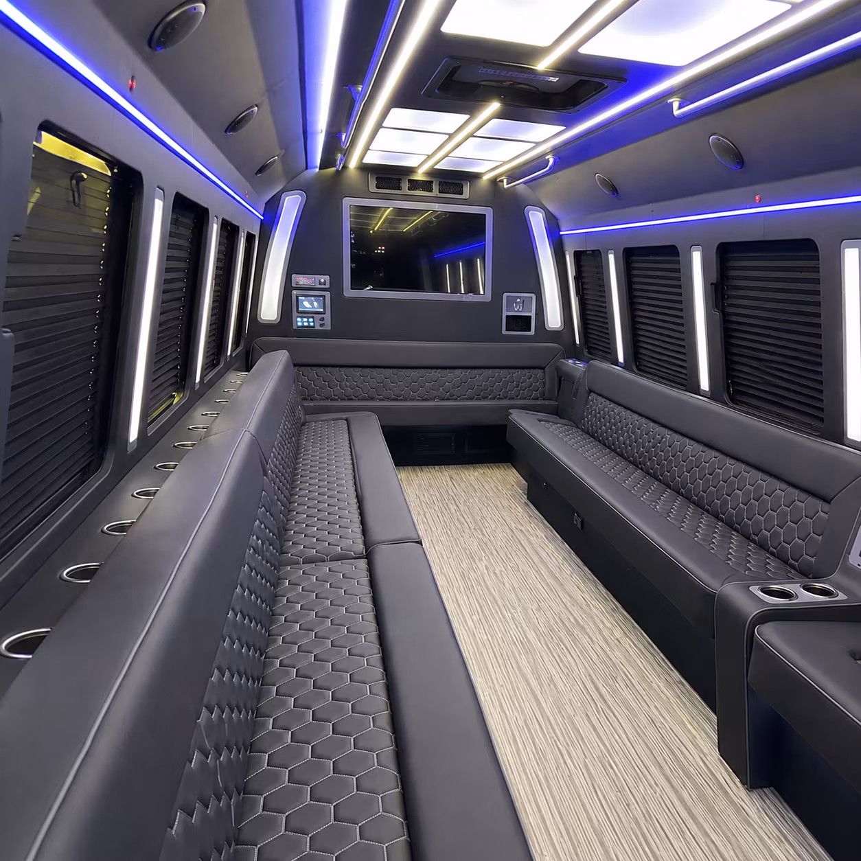 chico party bus rental interior