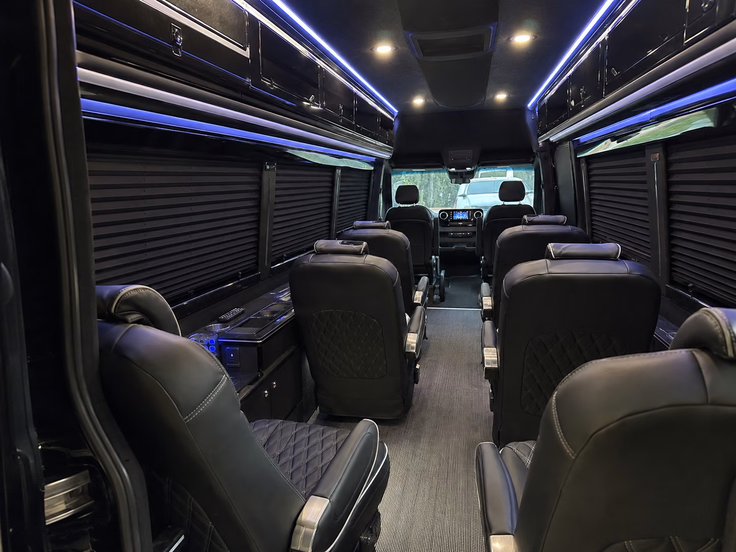chico private event transportation onboard seating