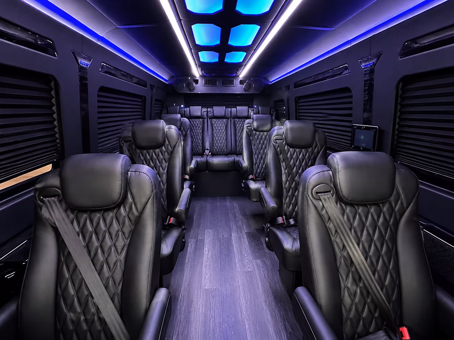 chico sprinter van with driver inside